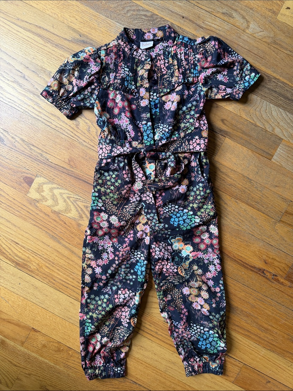 Ted Baker Floral Belted Jumpsuit - Black Multi
